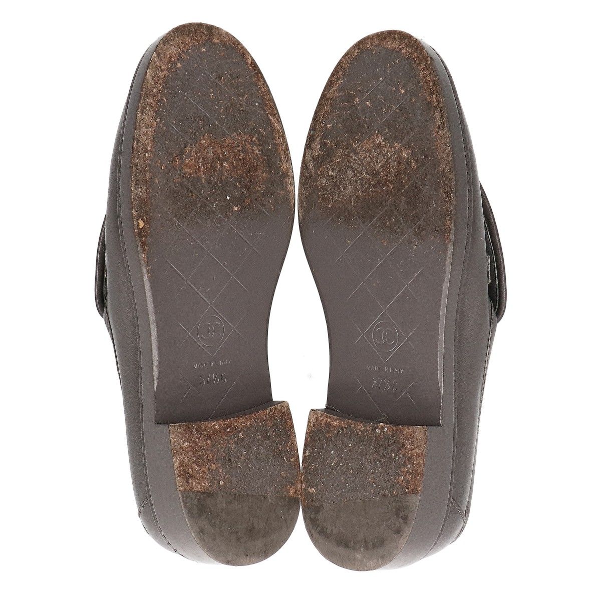 Chanel CC Logo Turnlock Quilted Loafers — view 6