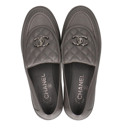 Chanel CC Logo Turnlock Quilted Loafers — view 5
