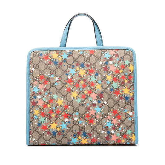 Gucci Children's GG Supreme Star Handbag Beige Multicolor Leather