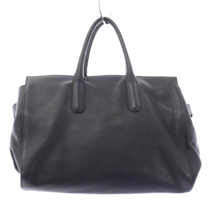 Max Mara Tote Bag Leather Navy — view 5