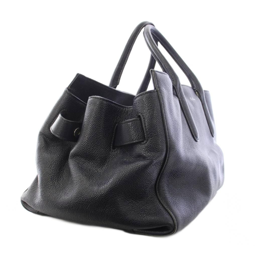 Max Mara Tote Bag Leather Navy — view 3