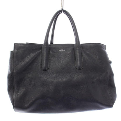 Max Mara Tote Bag Leather Navy