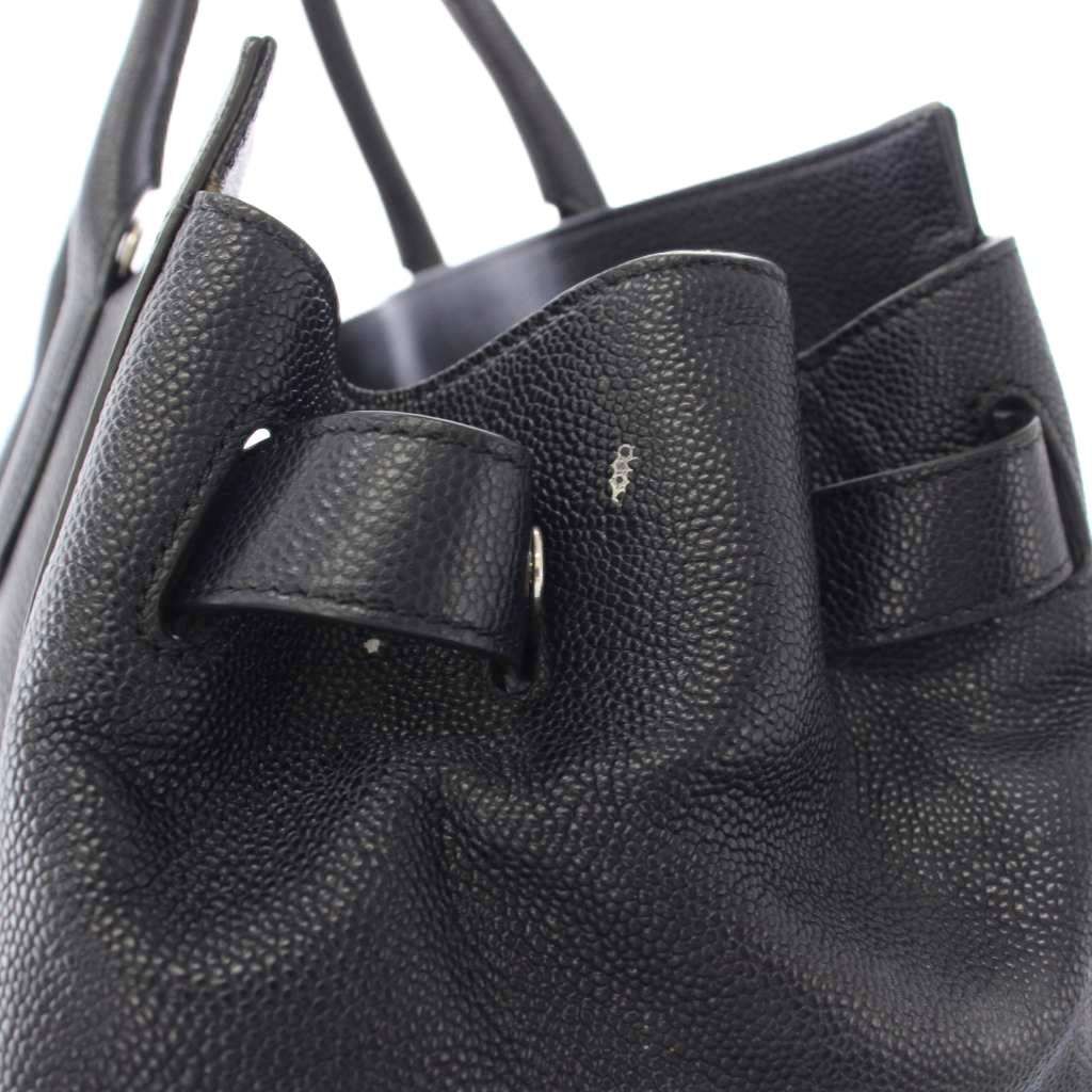 Max Mara Tote Bag Leather Navy — view 7