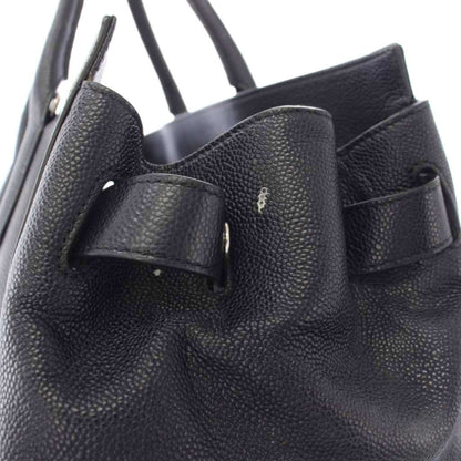 Max Mara Tote Bag Leather Navy — view 7
