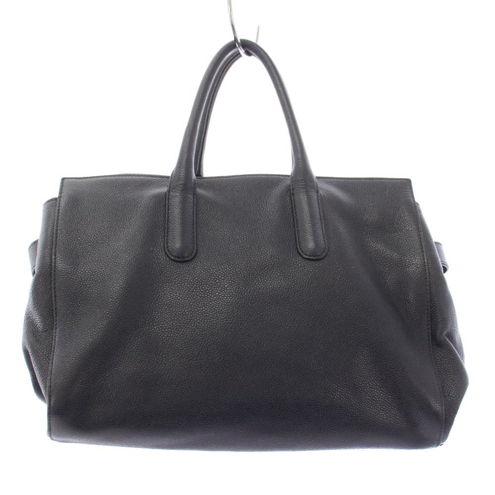 Max Mara Tote Bag Leather Navy — view 2