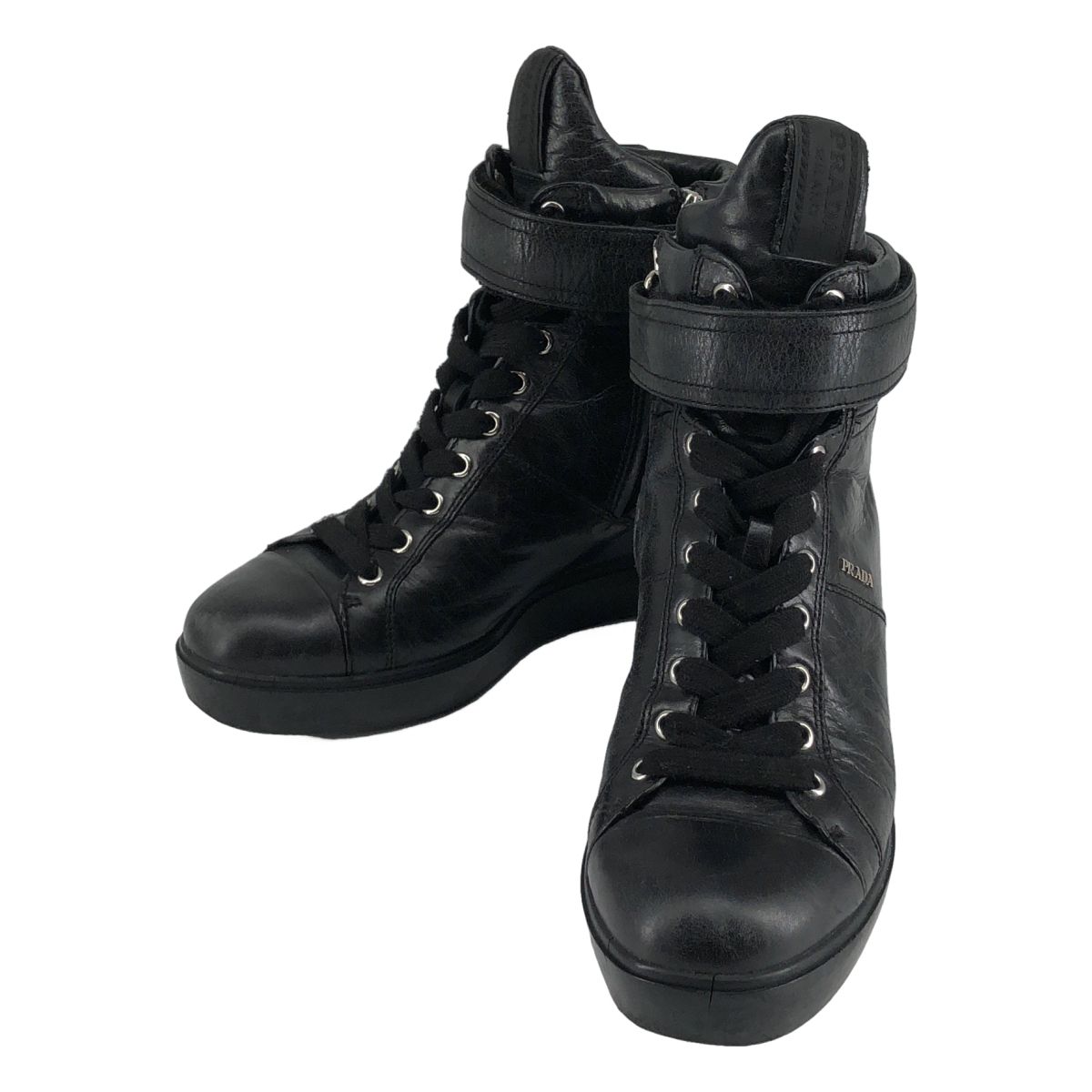 Prada Sport High Top Sneakers Black