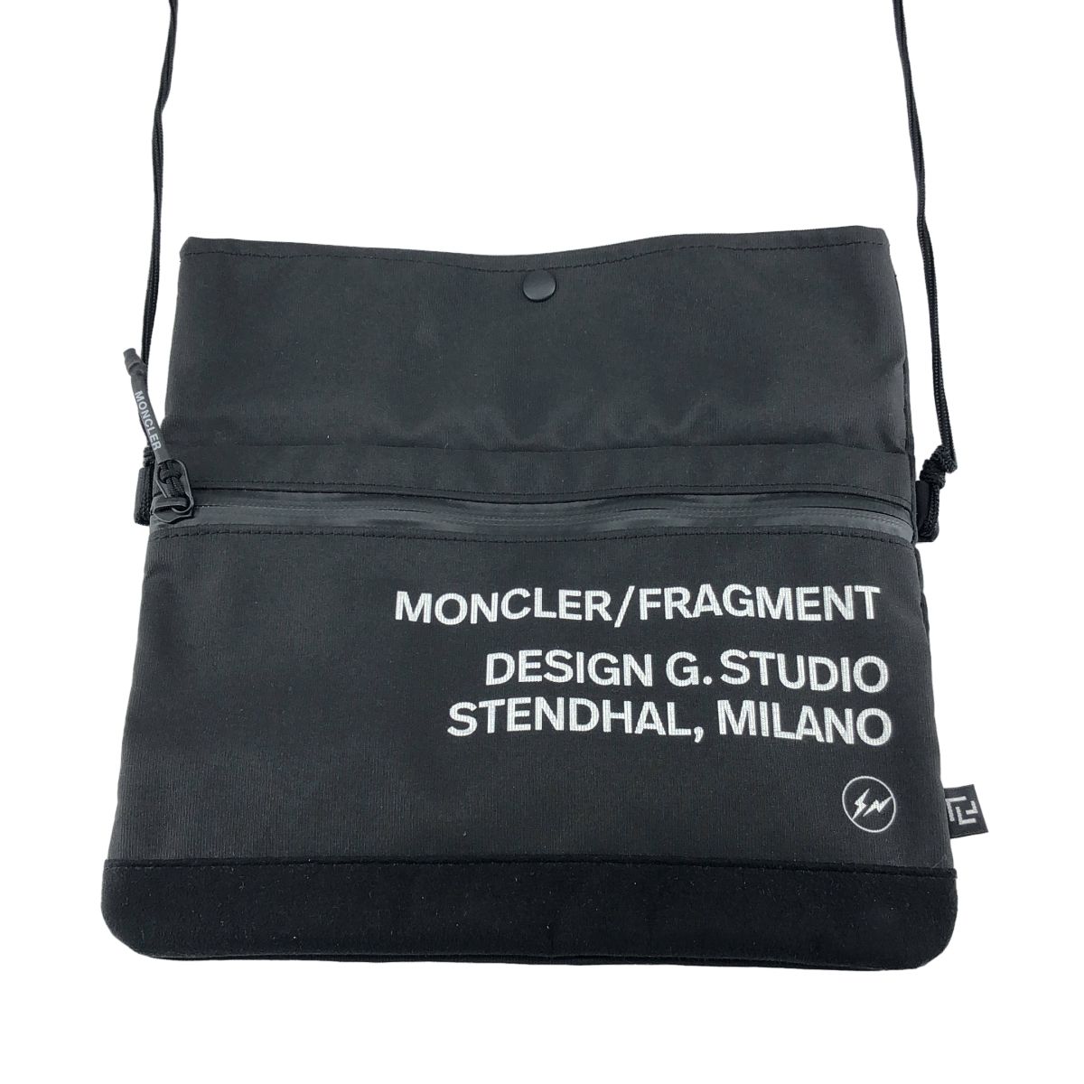 Moncler Fragment Crossbody Shoulder Bag Black — view 3