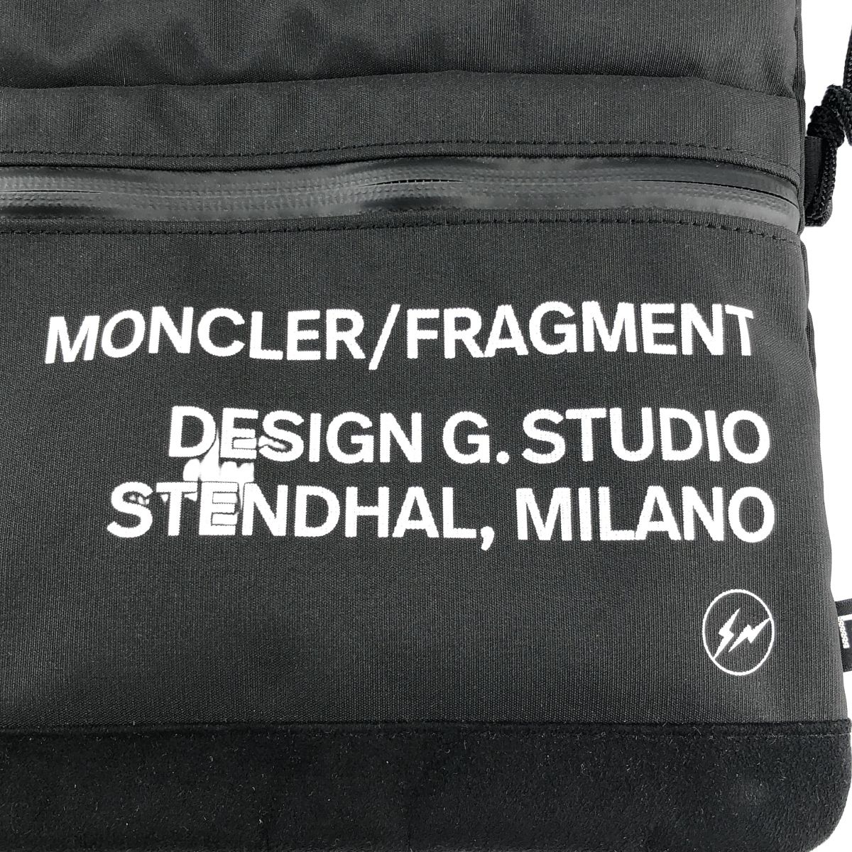 Moncler Fragment Crossbody Shoulder Bag Black — view 7