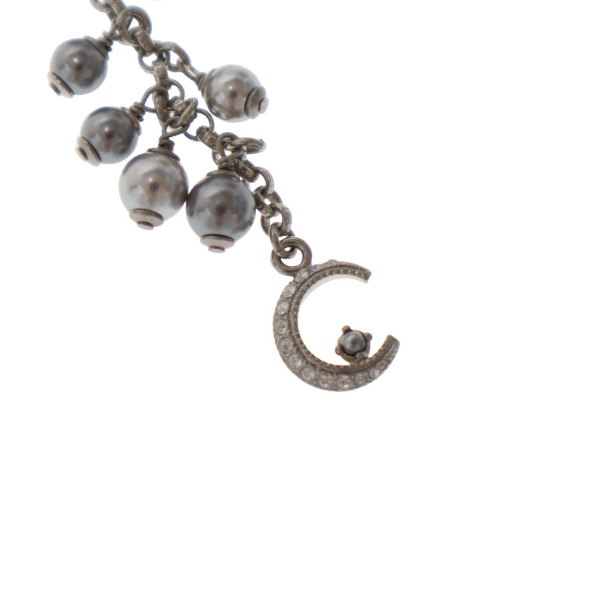 Chanel 15C CC Logo Ball Earrings Set Silver — view 3