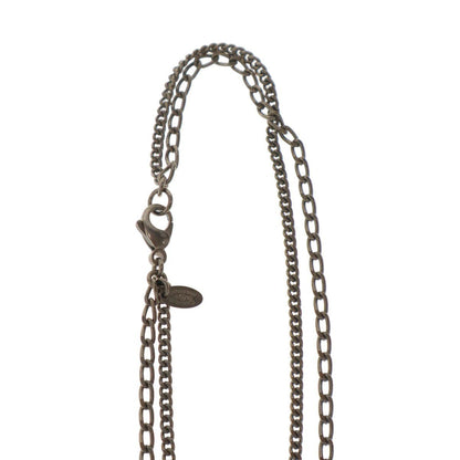 Chanel 06P CC Logo Double Chain Choker Necklace Silver — view 4