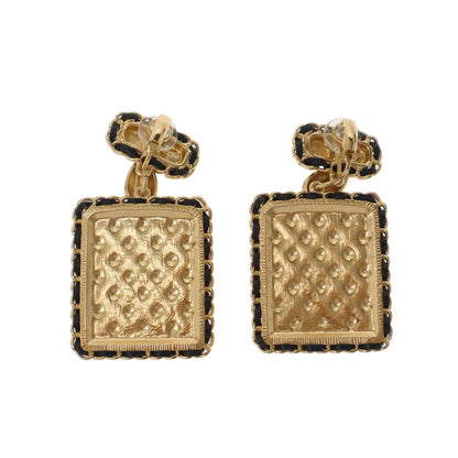 Chanel N5 Quilted Earrings Set Gold — view 2