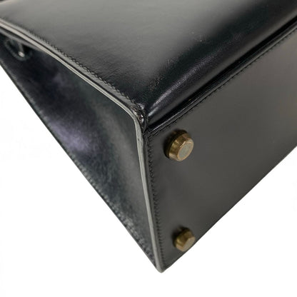 Hermes Handbag Kelly 28 Black Gold — view 8