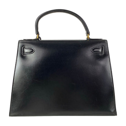 Hermes Handbag Kelly 28 Black Gold — view 3