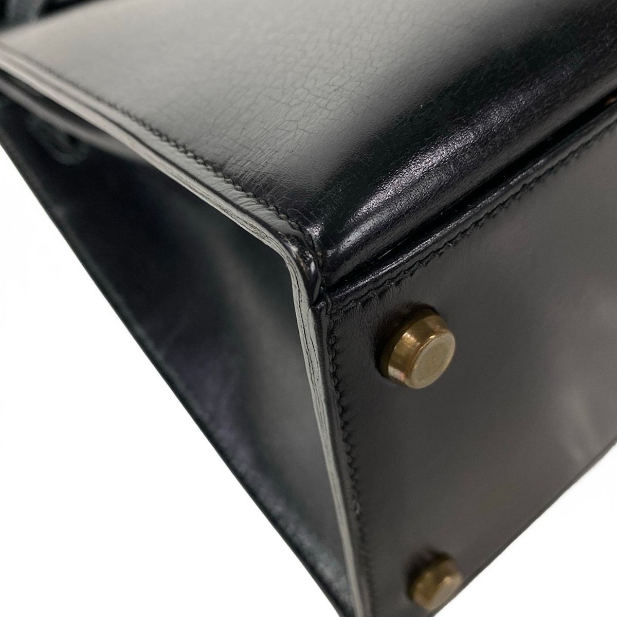 Hermes Handbag Kelly 28 Black Gold — view 6