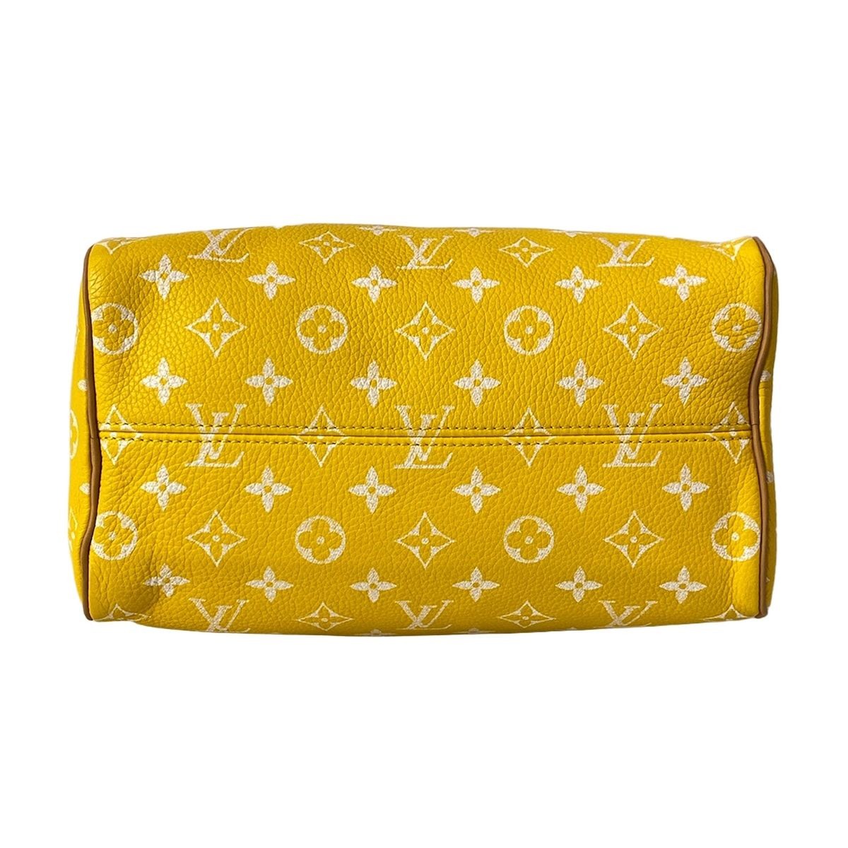 Louis Vuitton Handbag Speedy P9 25 Jaune Matte Leather Cowhide — view 5