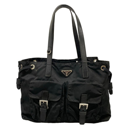 Prada Tote Bag Black Leather