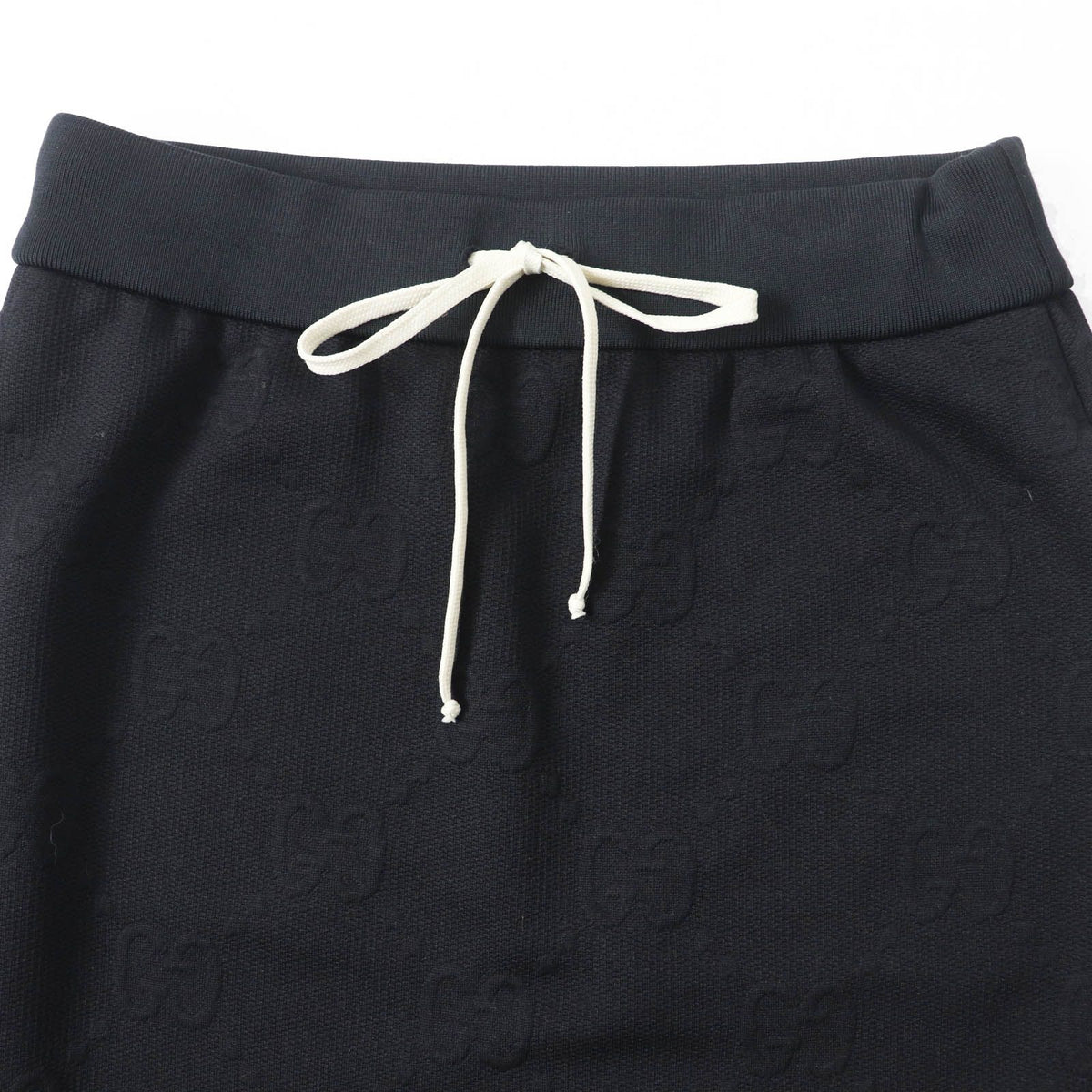 Gucci GG Pattern Jersey Jacquard Skirt Black — view 2