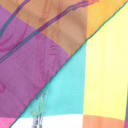 Hermes Brides Rebelles Harness Silk 100% Carre 140 Large Shawl Scarf Multicolor — view 3