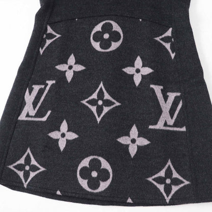 Louis Vuitton Monogram Sleeveless A-Line Dress Dark Gray Light Pink 36 — view 6