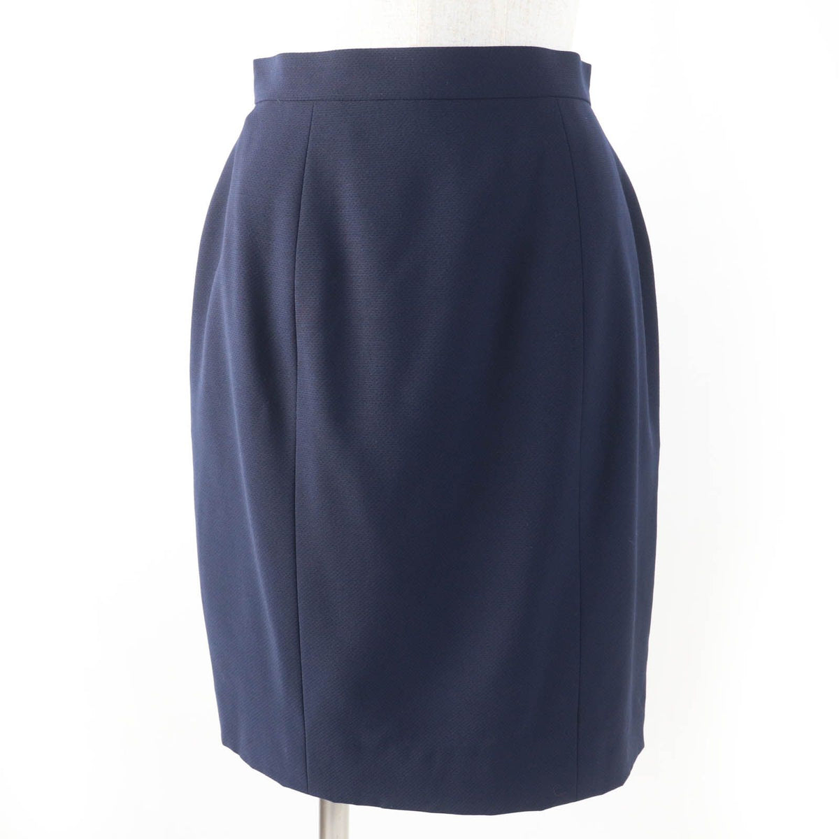 Chanel Vintage 96P CC Logo Button Jacket Skirt Set Navy 38 — view 6