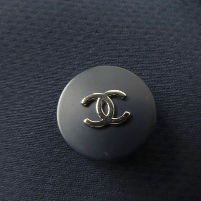 Chanel Vintage 96P CC Logo Button Jacket Skirt Set Navy 38 — view 8