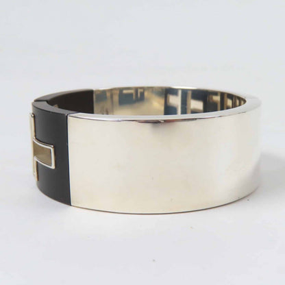 Tiffany & Co T-cut Out Bangle Bracelet 925 Sterling Silver Black — view 2