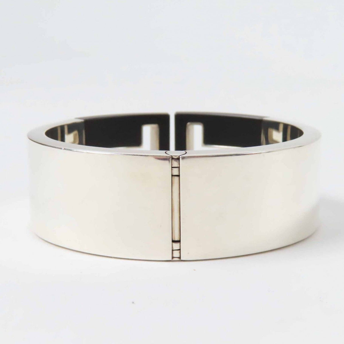 Tiffany & Co T-cut Out Bangle Bracelet 925 Sterling Silver Black — view 3