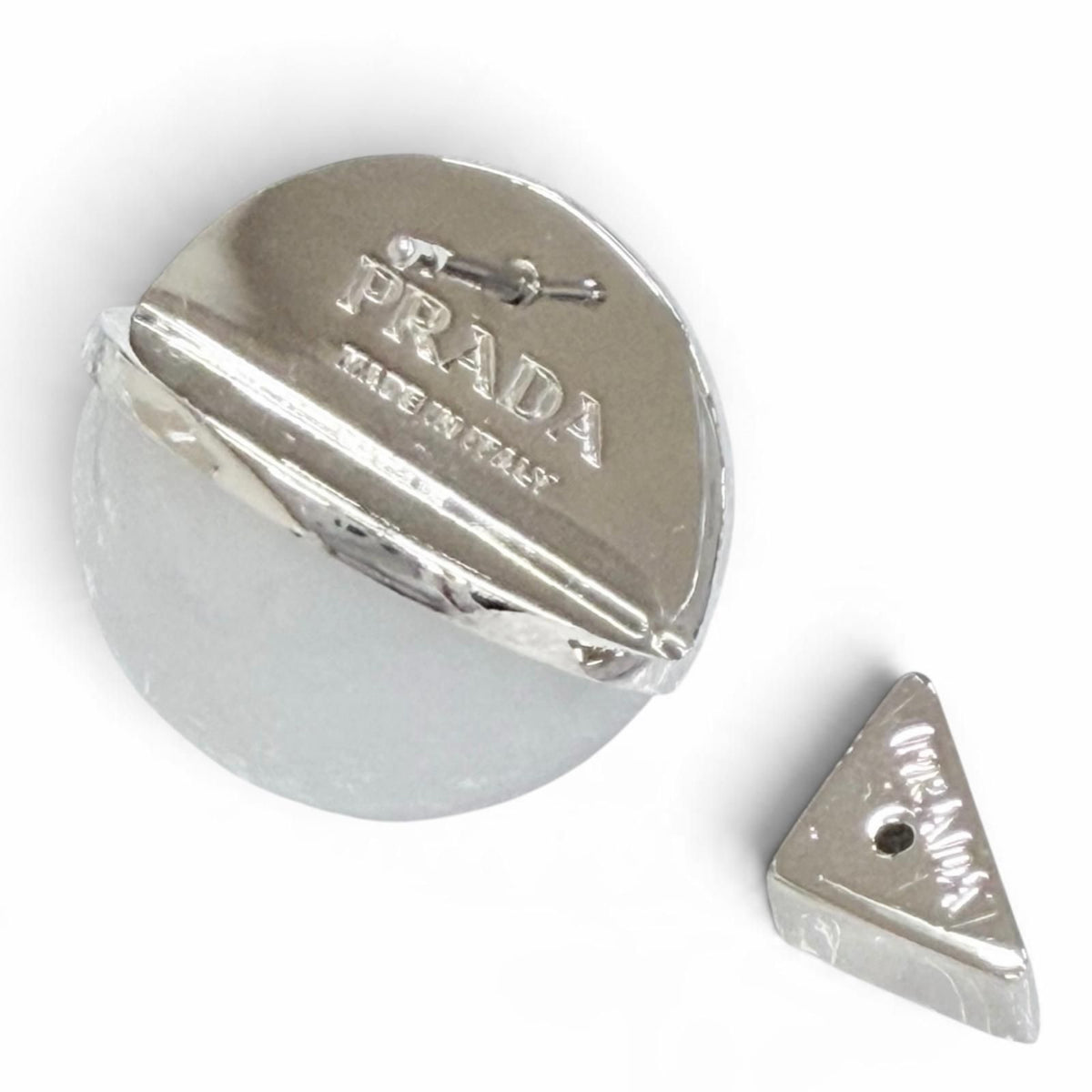 Prada Logo Crystal Ball Earrings — view 5