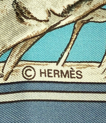 Hermes Scarf Carre 90 Silk 100% Forest Hunting — view 2