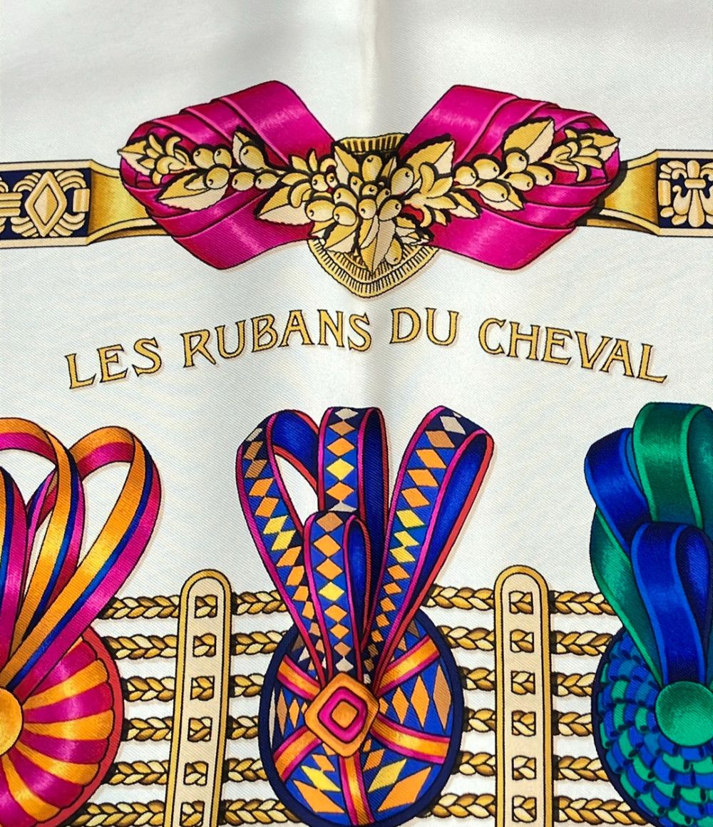 Hermes Scarf Carre 90 Silk 100% Horse Ribbon — view 4