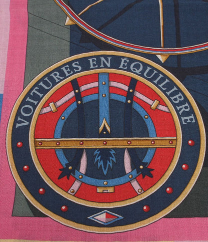 Hermes Large Shawl Scarf Voitures en Equilibre Elaborate Carriage — view 8