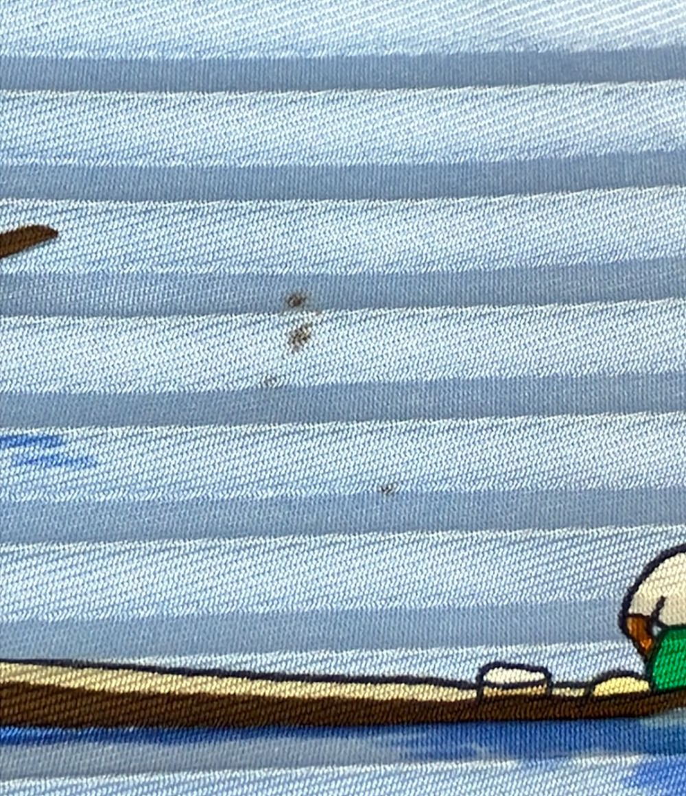 Hermes Pleated Scarf Carre 90 Silk 100% Inle Lake Floating Market — view 6