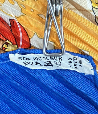 Hermes Pleated Scarf Carre 90 Silk 100% Inle Lake Floating Market — view 3