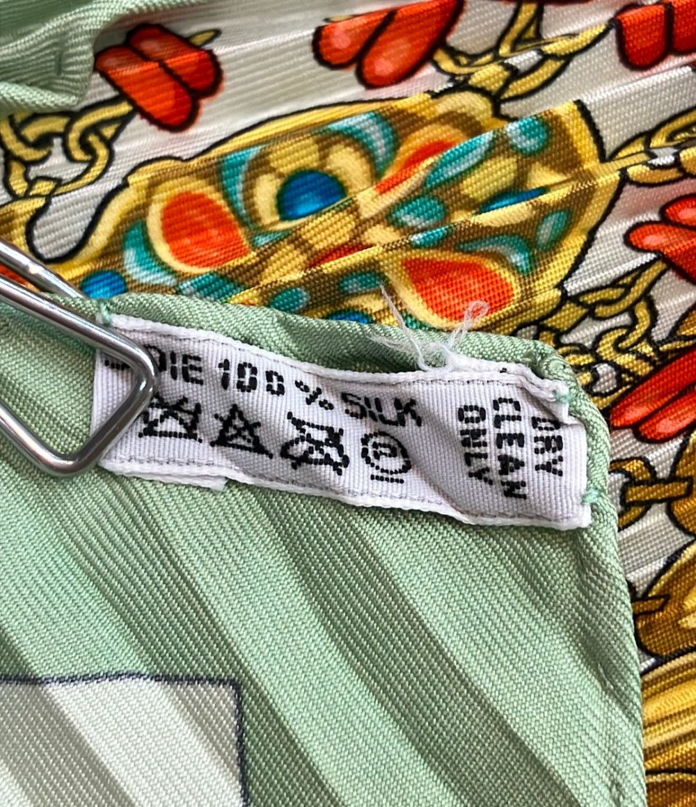 Hermes Pleated Scarf Carre 90 Silk 100% Kosmima — view 3
