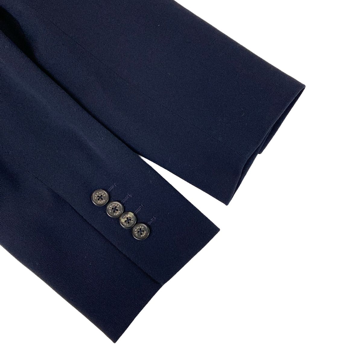 Hermes Skirt Suit Black Double Wool — view 6