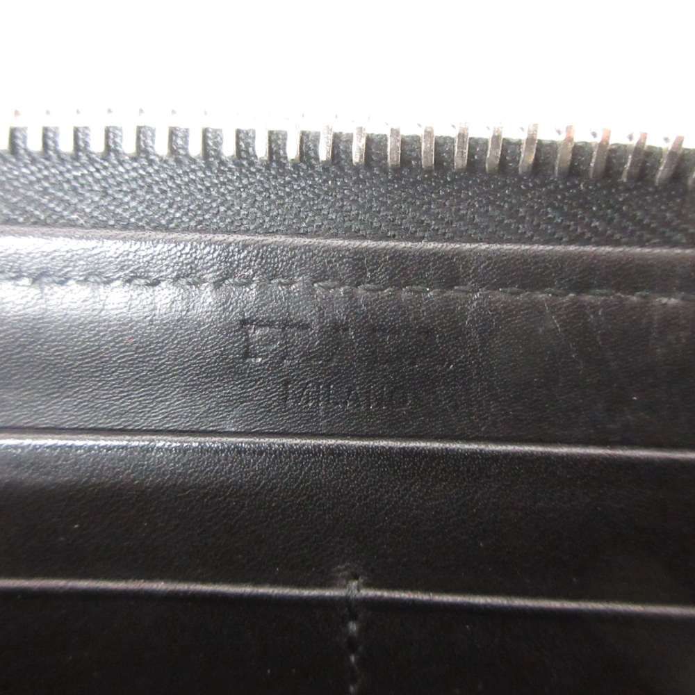 Prada Wallet Zip Closure Logo Triangle Plate Bijou Bear Black — view 7