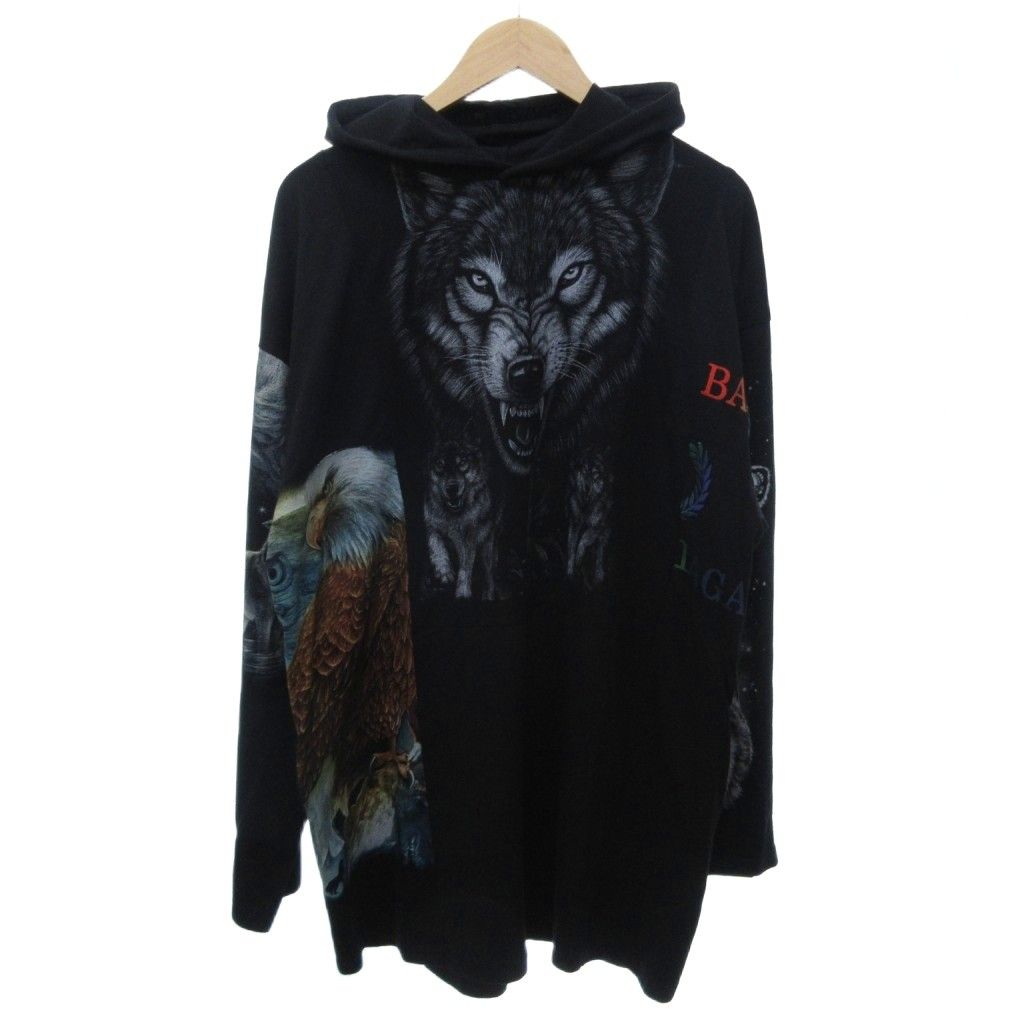 Balenciaga Limited Edition Rebuild Hoodie Pullover Wolf Lightweight Black