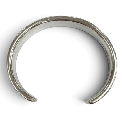 Tiffany & Co Cuff Bangle Logo Design Bracelet Silver — view 4