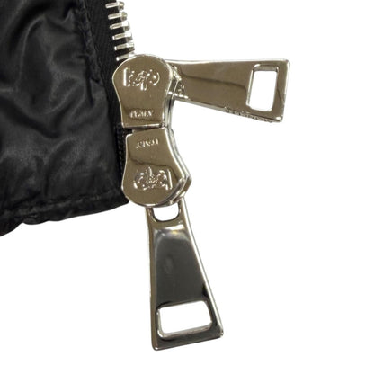 Moncler Cardigan Tricot Logo Patch Contrast Design Down Jacket Black XS — view 7