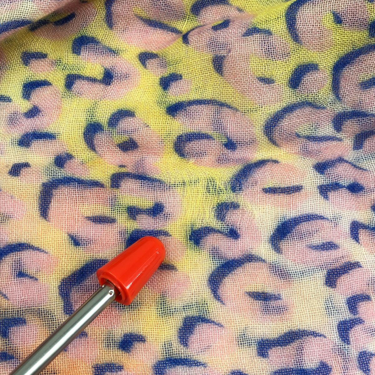 Louis Vuitton Leopard Print Silk Cashmere Blend Shawl Multicolor Scarf — view 8