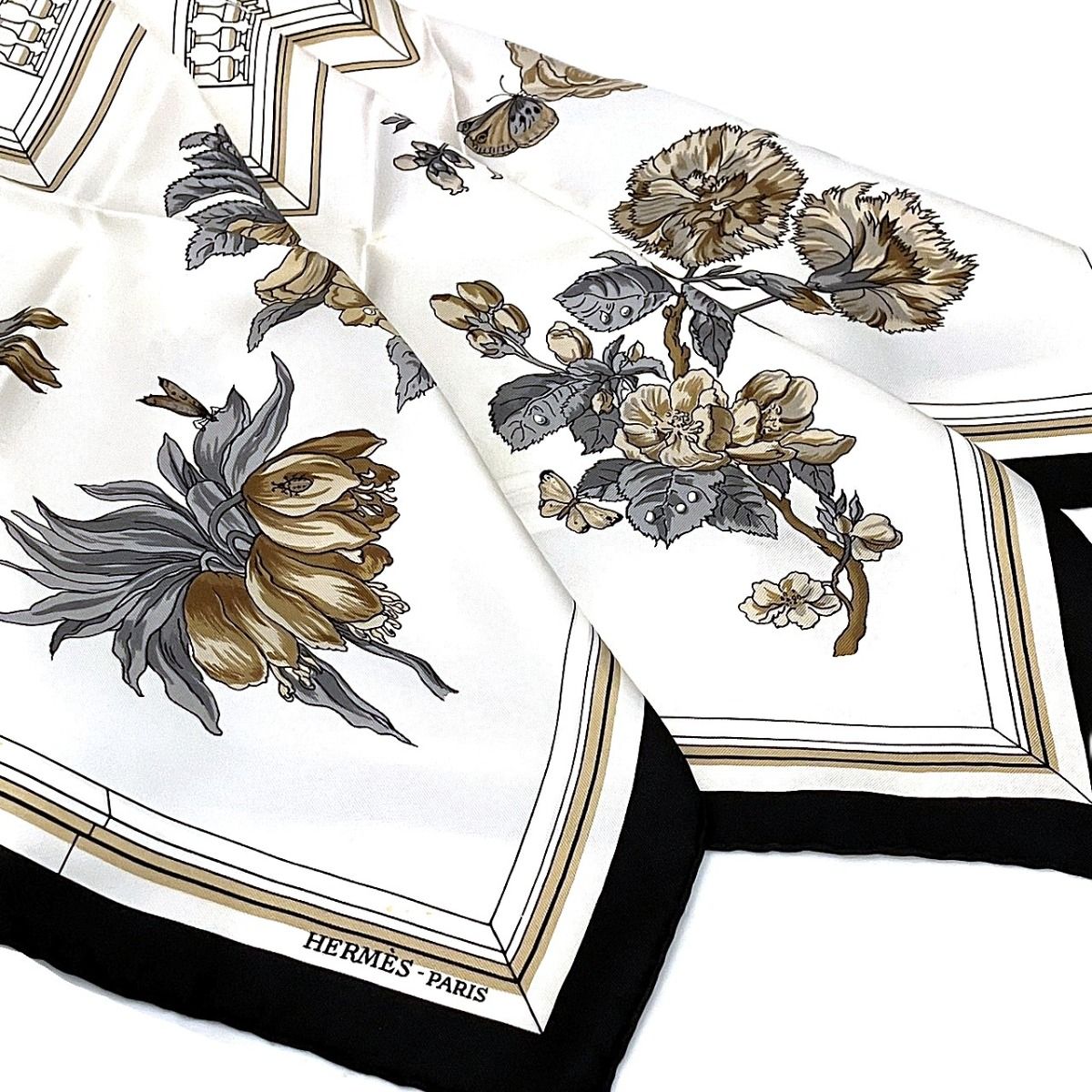 Hermes Carre 90 Quai Aux Fleurs Scarf Silk — view 7