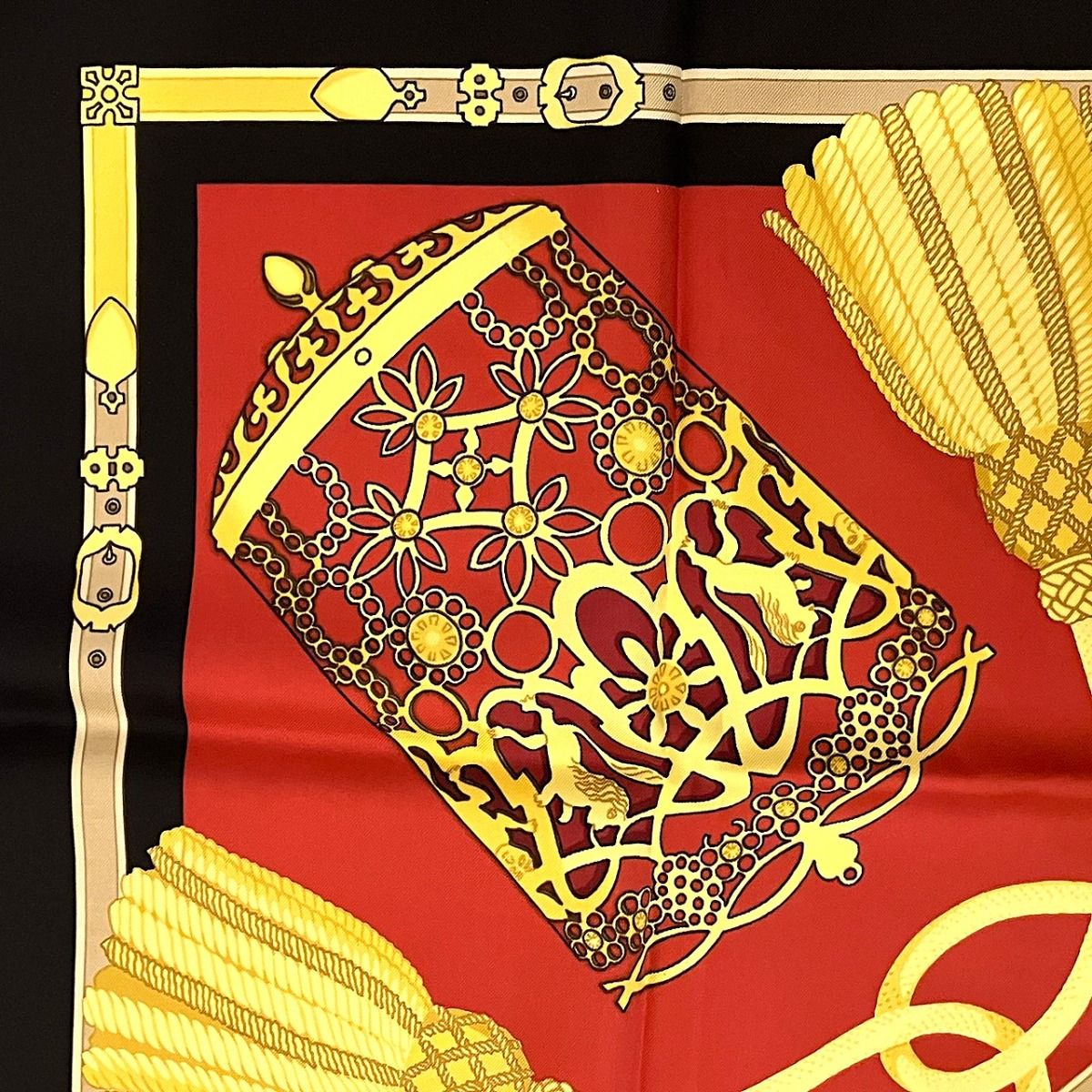 Hermes Carre 90 Nose Leather Scarf Silk — view 5