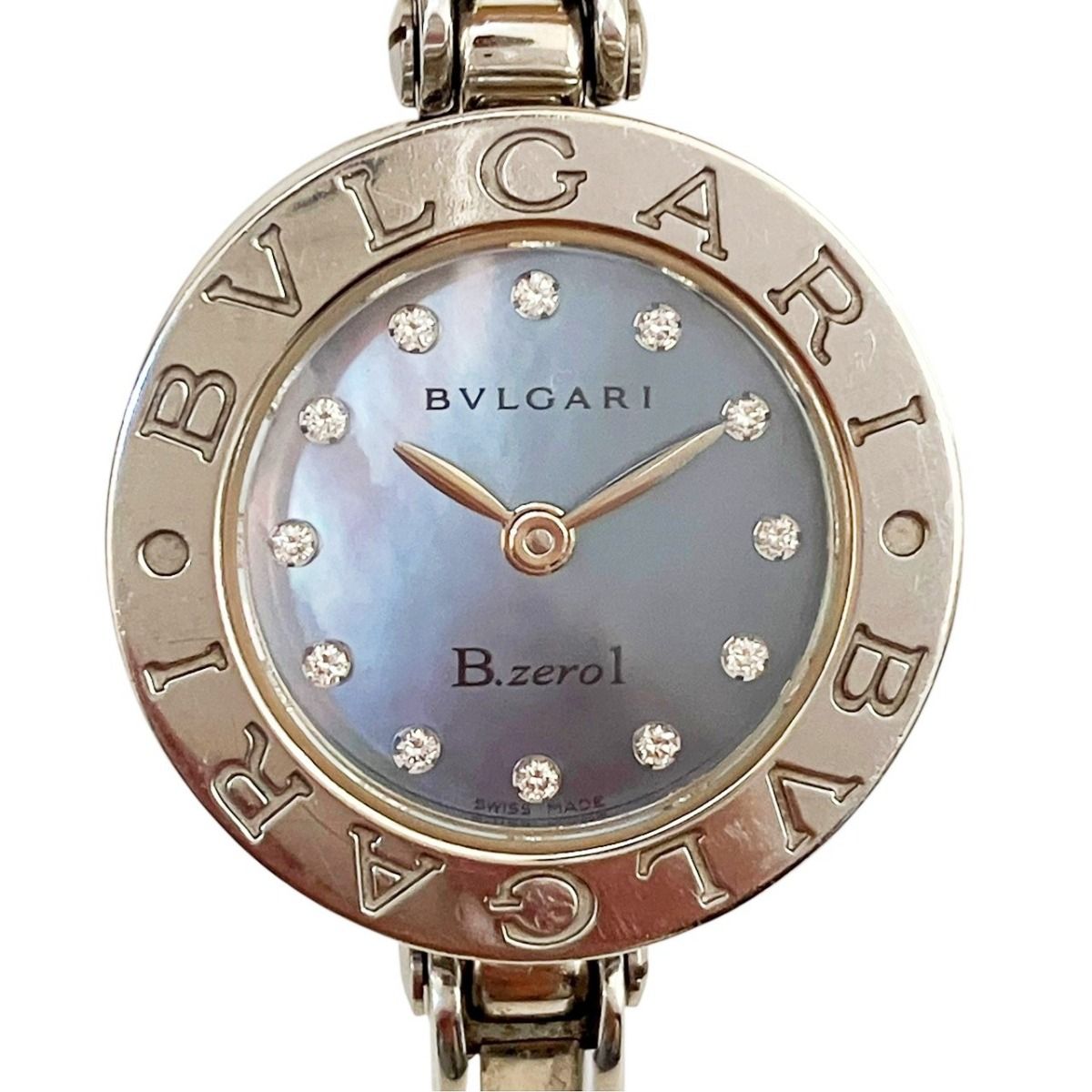 Bvlgari B.zero1 Watch SS Quartz Blue Dial