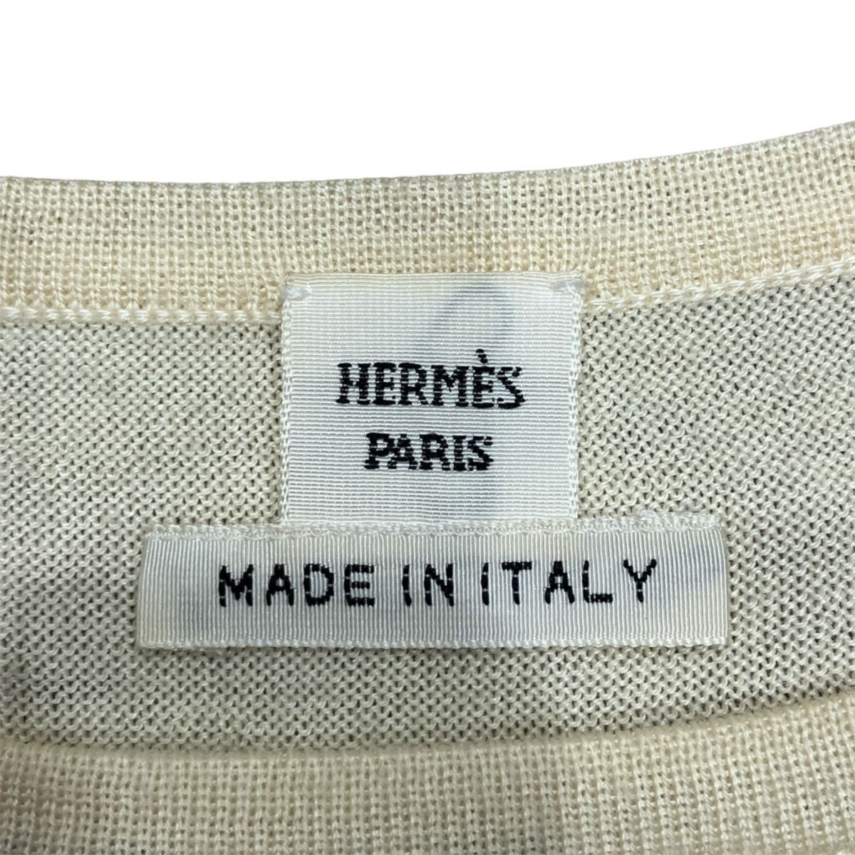 Hermes Knit Scarf Sleeveless Top Silk Cashmere Sweater — view 3