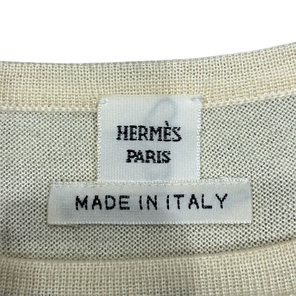 Hermes Knit Scarf Sleeveless Top Silk Cashmere Sweater — view 3