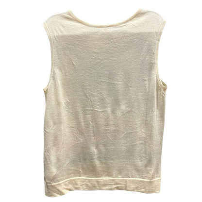 Hermes Knit Scarf Sleeveless Top Silk Cashmere Sweater — view 2