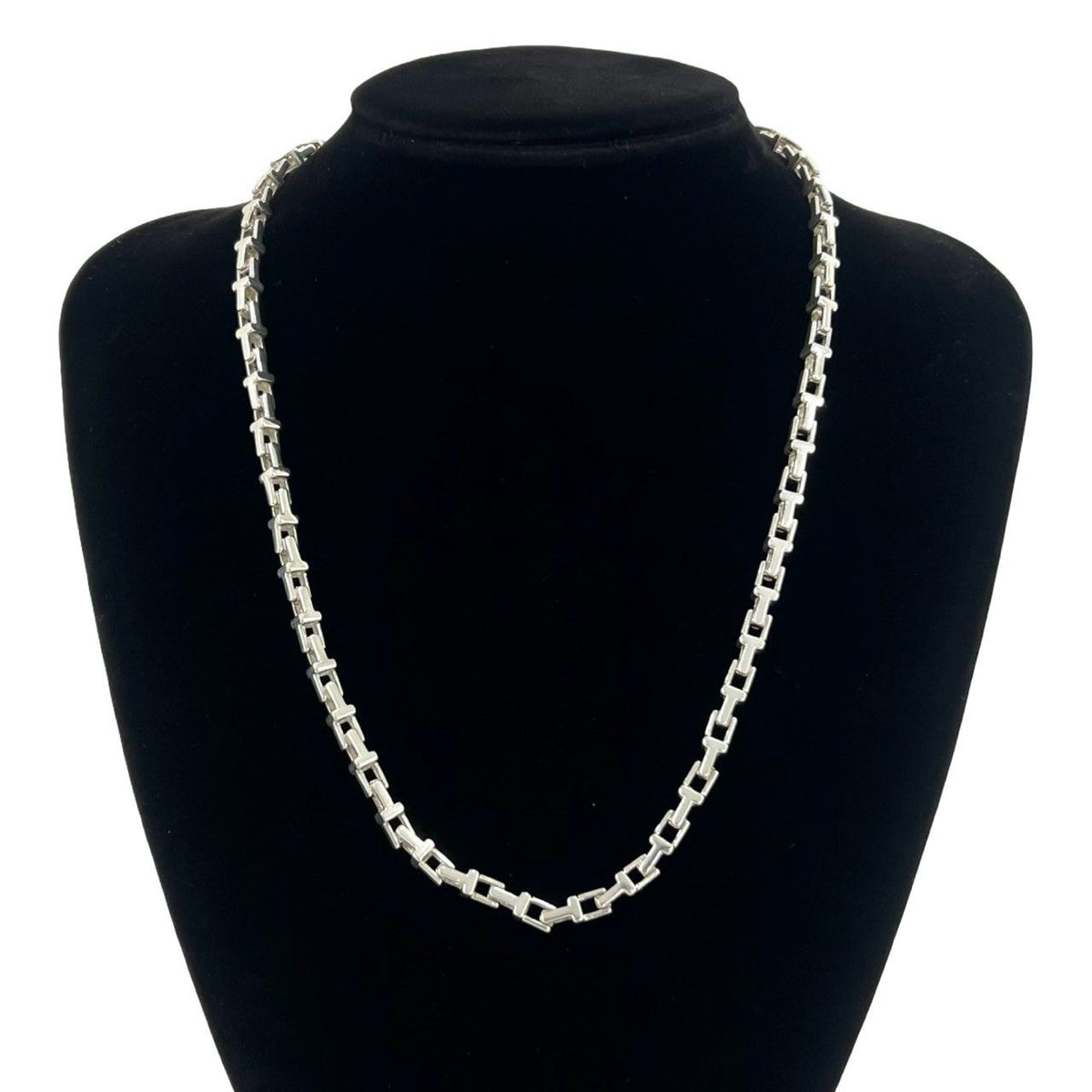 Tiffany & Co T Narrow Chain Necklace 925 Sterling Silver — view 2