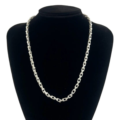 Tiffany & Co T Narrow Chain Necklace 925 Sterling Silver — view 2
