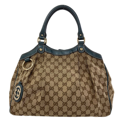 Gucci Sukey GG Tote Bag Canvas Leather