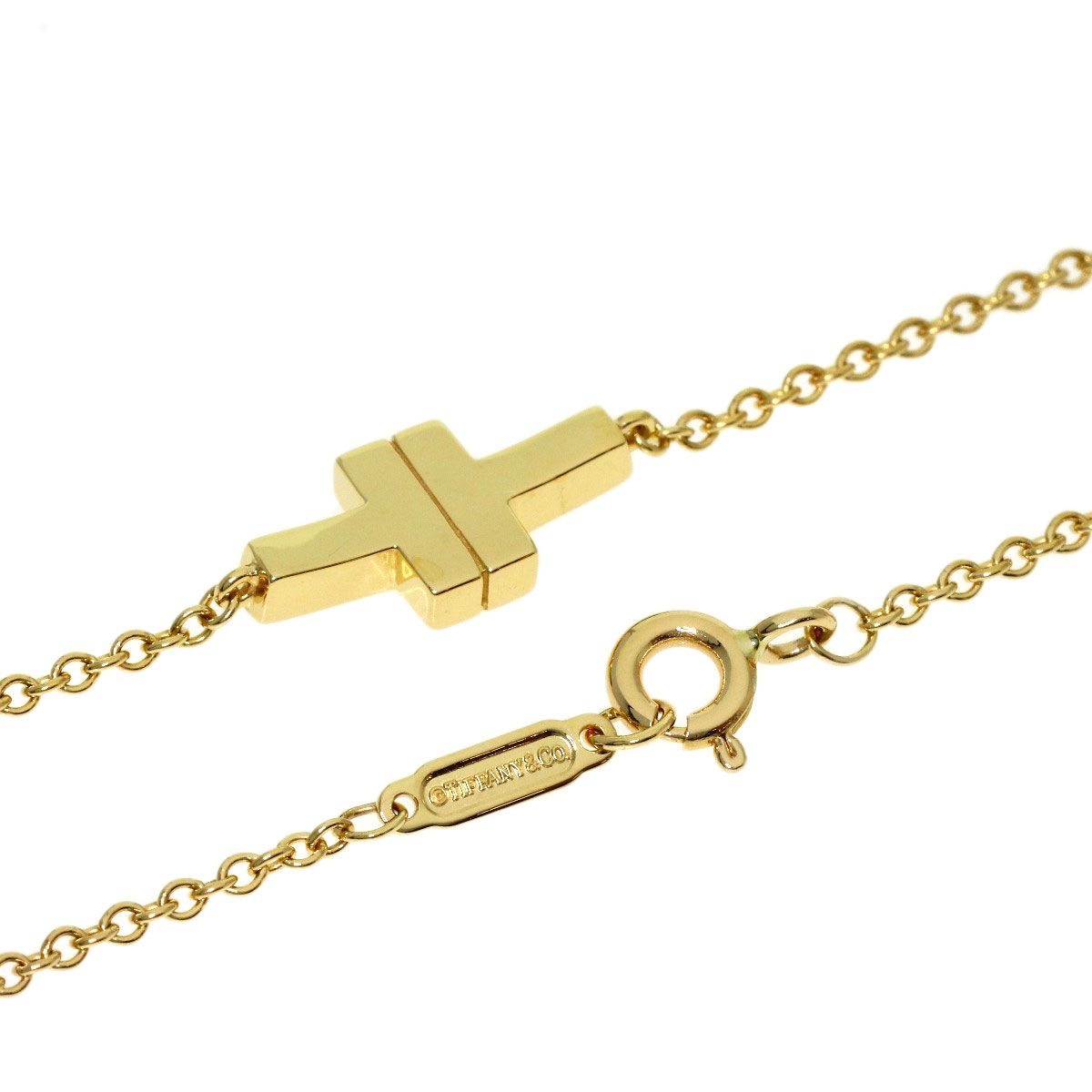 Tiffany & Co T Two Single Chain Bracelet 18K Yellow Gold — view 3